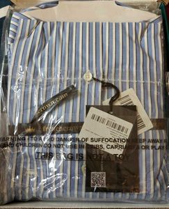 New Box Piece French Crown Striped Men's Shirt