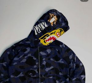 BAPE Shark Hoodie Camo Zip Up