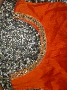 Exquisite Embellished Orange kurta