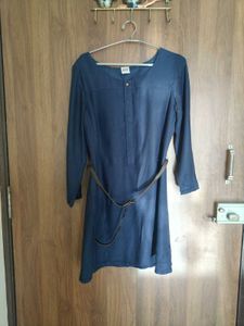 Navy Blue Casual Dress