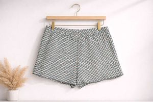 🦋 Geo-Chic Embroidery Shorts — ZARA (Authentic)
