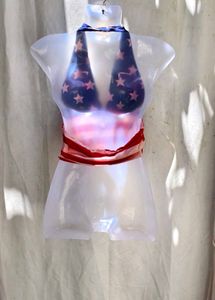4278. American Flag Bikini Top