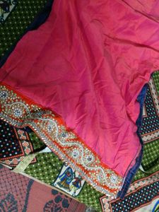 Beautiful Pink Kurta with Embellished Border