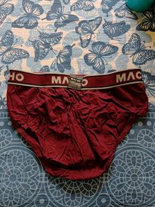 Macho Men's Briefs - Maroon