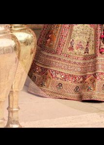 Exquisite Bridal Lehenga - Red &amp; Gold