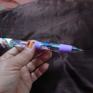 Unicorn 4-in-1 Multicolor Pen with Glitter Liquid