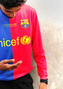 Barcelona Jersey - Long Sleeve size 'L'( large) 53