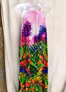 printed long dress