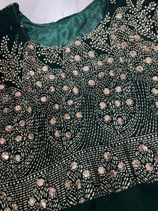 Beautiful green anarkali frock