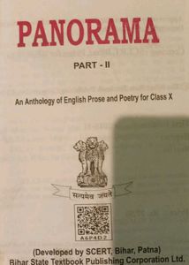 Panorama English Book Class 10 | BSEB | Like New