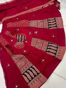 Beautiful Red Embroidered Lehenga Choli
