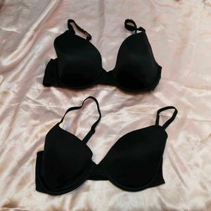 Comfortable Black Bras - Pack of 2