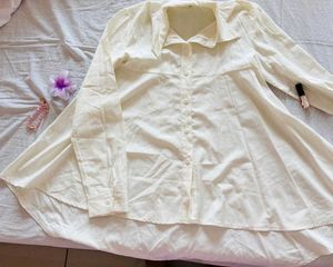 Elegant Cream Tunic Shirt