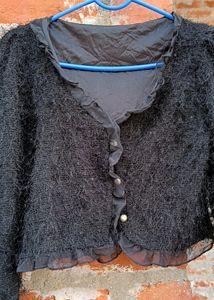 Black Wollen Shrug