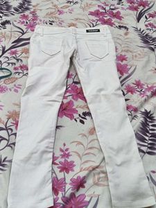 White Distressed Skinny Jeans