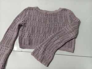 Cropped Knit Sweater