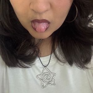 y2k Star &amp; Swirl Pendant Necklace