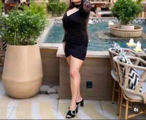 Chic Black Bodycon Mini Dress
