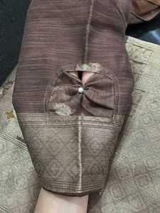 New-🪩Elegant Brown Saree with Blouse