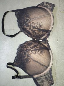 Black Lace Padded Bra