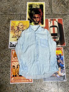 Light Blue uni qlo shirt