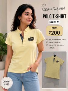 Stylish Yellow Polo T-Shirt