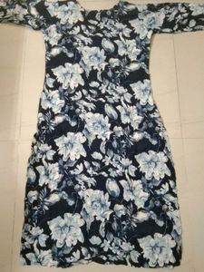 Embellished Floral Print Kurta