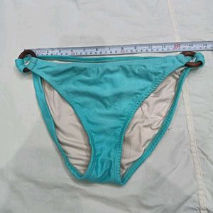 🔥 Teal Bikini Bottom with Wooden Ring Detail
