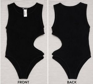 Women's Black Cut-Out Bodysuit
