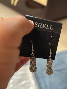 Elegant silver color Dangle Earrings