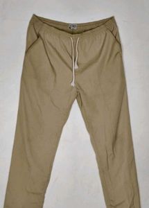 Men's Tan Drawstring Casual Pants👖