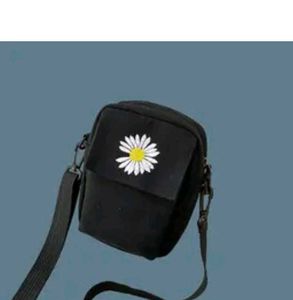 Cute Daisy Embroidered Crossbody Bag