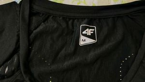 4F Men's Black Athletic T-Shirt
