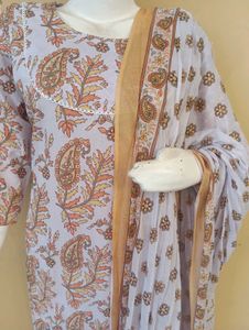 Stylish Printed Kurta Set with Dupatta