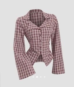 Chic Plaid Button-Up Shirt