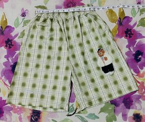 Cute Plaid Bear Shorts