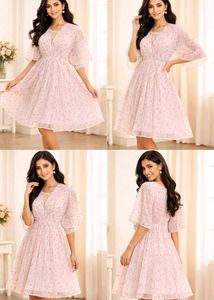 Elegant Floral Print Pleated Dress