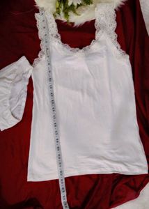 Lace Trim Camisole and Panty Set