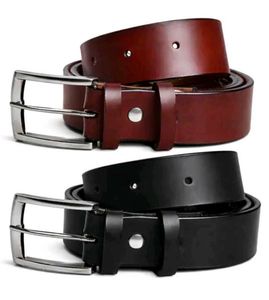 Genuine Leather Belt Set