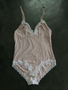 Lace Trimmed Camisole Bodysuit