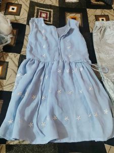 Light Blue Embroidered Kurta Set
