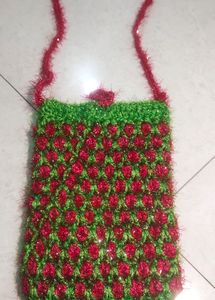 Woolen Mobile Sling Bag