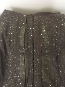 Mauvish Brown Lucknowi Chikenkari Lehenga
