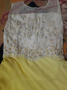 Stunning Light Yellow Ethnic Gown