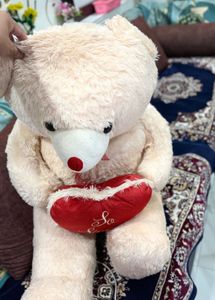 Cute Teddy Bear with "So Sweet" Heart