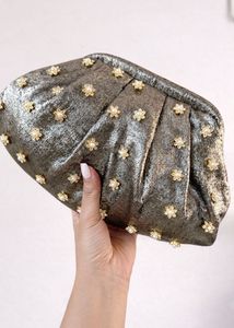Sparkling Floral Clutch Bag