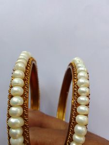 Unused Pearl Bangles Size 2.4