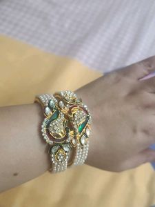 Elegant Peacock Design Bangles Set