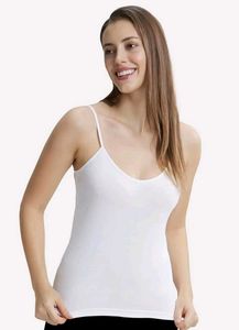 White Sleeveless Tank Top