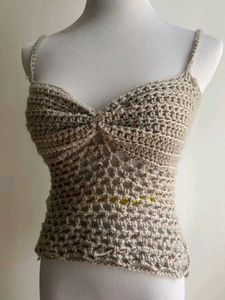Crochet Halter Neck Top